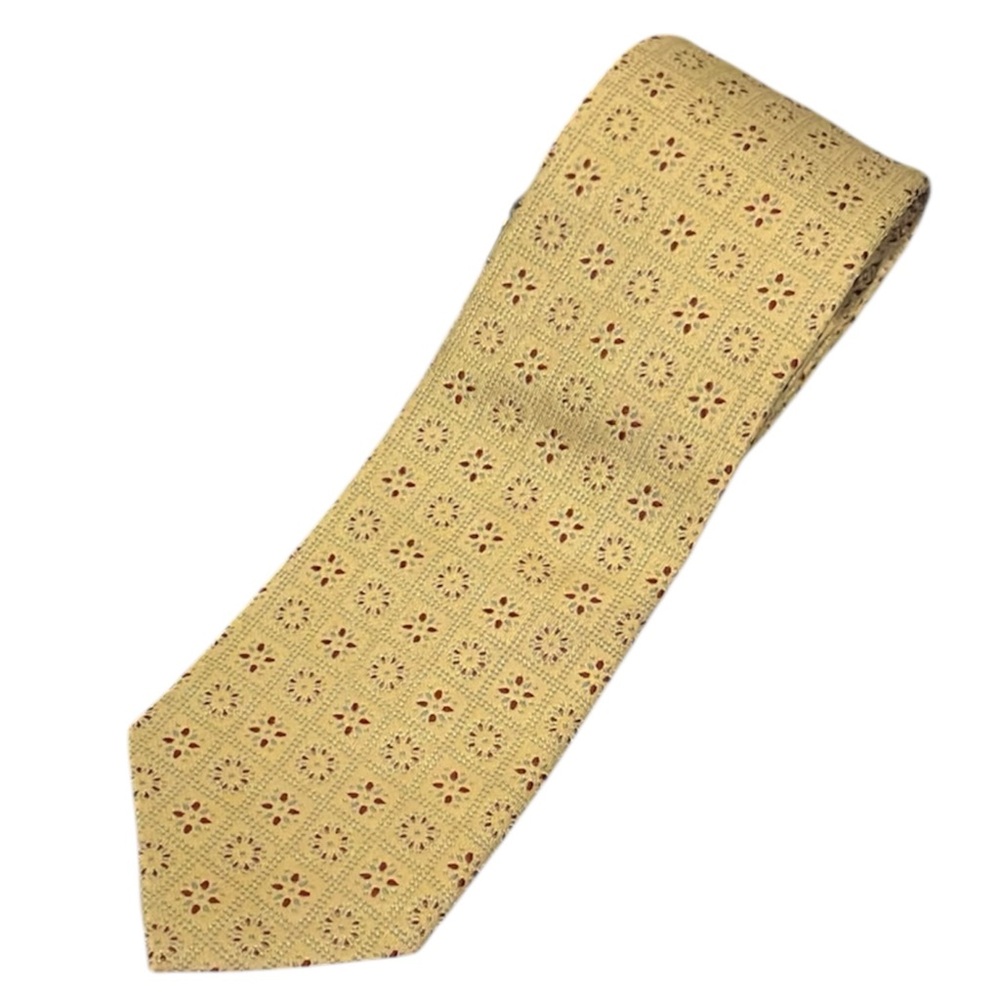 RW&CO. Elegant Beige Patterned Tie